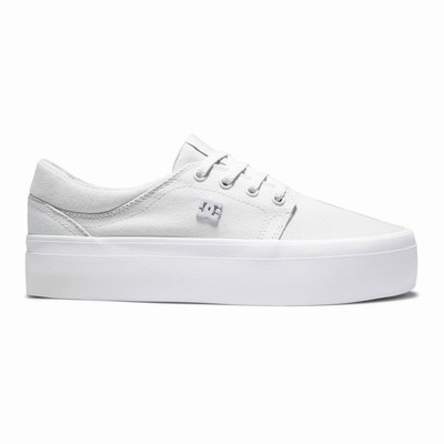 DC Trase Flatform Women's White Sneakers Australia Sale ETS-671